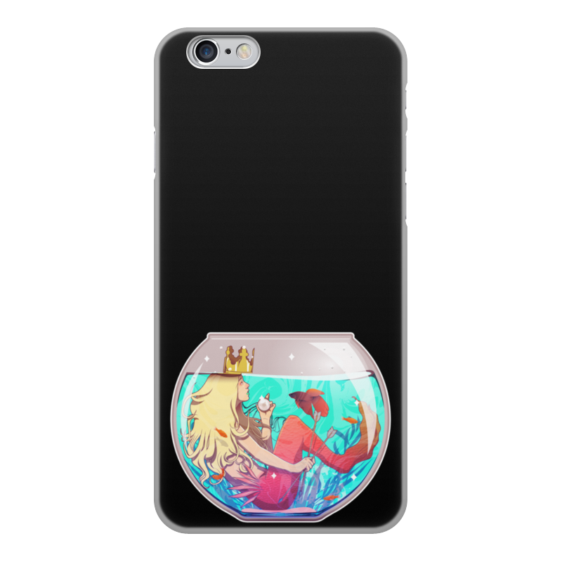 цена Printio Чехол для iPhone 6, объёмная печать Русалка в аквариуме
