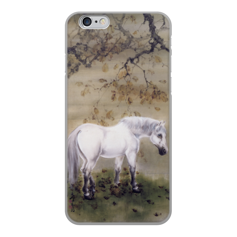 Printio Чехол для iPhone 6, объёмная печать Белая лошадь (гао цифэн)