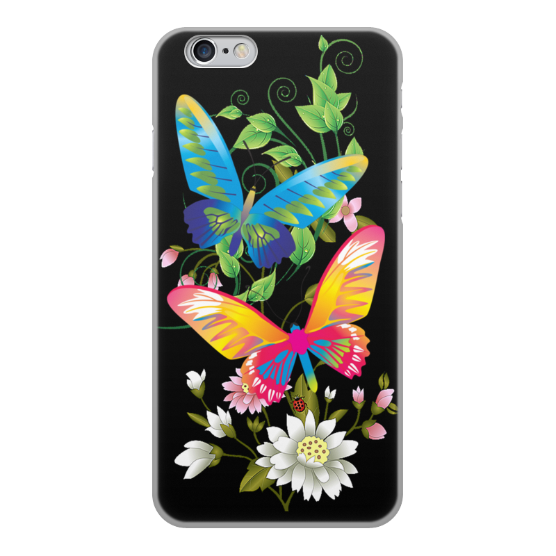 Printio Чехол для iPhone 6, объёмная печать Бабочки фэнтези