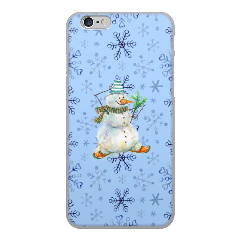Printio Чехол для iPhone 6, объёмная печать Снеговик printio чехол для iphone 6 объёмная печать милый снеговик