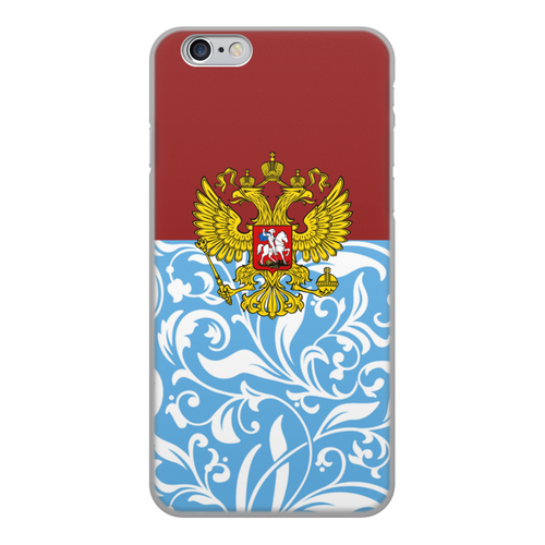 Заказать чехол для iPhone 6/6 Plus в Москве. Чехол для iPhone 6, объёмная печать Цветы и герб от THE_NISE  - готовые дизайны и нанесение принтов.