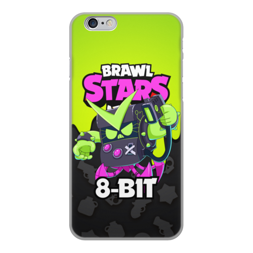 Заказать чехол для iPhone 6/6 Plus в Москве. Чехол для iPhone 6, объёмная печать BRAWL STARS 8-BIT от geekbox - готовые дизайны и нанесение принтов.