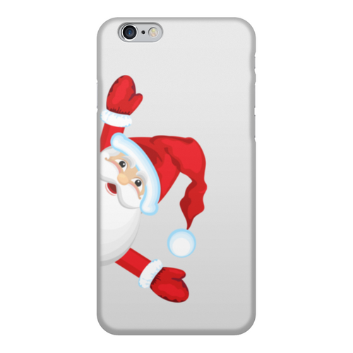 Заказать чехол для iPhone 6/6 Plus в Москве. Чехол для iPhone 6, объёмная печать Радостный Санта Клаус (Дед Мороз) от IrinkaArt  - готовые дизайны и нанесение принтов.