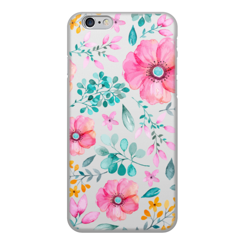 Заказать чехол для iPhone 6/6 Plus в Москве. Чехол для iPhone 6, объёмная печать цветы от Vita Lobas - готовые дизайны и нанесение принтов.