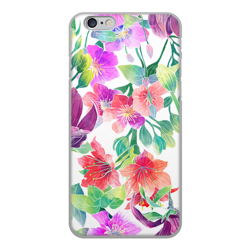 Заказать чехол для iPhone 6/6 Plus в Москве. Чехол для iPhone 6, объёмная печать цветы от THE_NISE  - готовые дизайны и нанесение принтов.