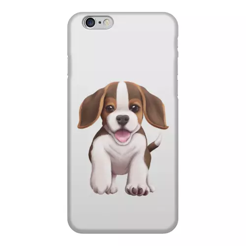 Заказать чехол для iPhone 6/6 Plus в Москве. Чехол для iPhone 6, объёмная печать Собака бигль щенок от tigerda  - готовые дизайны и нанесение принтов.