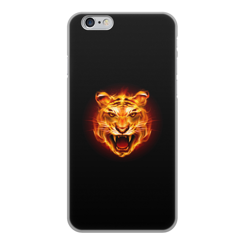 Заказать чехол для iPhone 6/6 Plus в Москве. Чехол для iPhone 6, объёмная печать Огненный тигр. от DEPALL - готовые дизайны и нанесение принтов.
