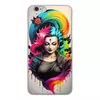Заказать чехол для iPhone 6/6 Plus в Москве. Чехол для iPhone 6, объёмная печать Девушка с разноцветными волосами от Neuro Digital Art  - готовые дизайны и нанесение принтов.