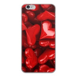 Заказать чехол для iPhone 6/6 Plus в Москве. Чехол для iPhone 6, объёмная печать Сердечки от Елена  - готовые дизайны и нанесение принтов.