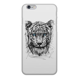 Заказать чехол для iPhone 6/6 Plus в Москве. Чехол для iPhone 6, объёмная печать Белый тигр от ISliM - готовые дизайны и нанесение принтов.