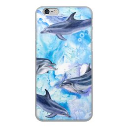 Заказать чехол для iPhone 6/6 Plus в Москве. Чехол для iPhone 6, объёмная печать Дельфины от THE_NISE  - готовые дизайны и нанесение принтов.