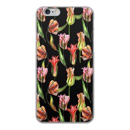 Заказать чехол для iPhone 6/6 Plus в Москве. Чехол для iPhone 6, объёмная печать тюльпаны от THE_NISE  - готовые дизайны и нанесение принтов.