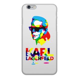 Заказать чехол для iPhone 6/6 Plus в Москве. Чехол для iPhone 6, объёмная печать Karl Lagerfeld от Leichenwagen - готовые дизайны и нанесение принтов.