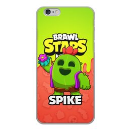 Заказать чехол для iPhone 6/6 Plus в Москве. Чехол для iPhone 6, объёмная печать BRAWL STARS SPIKE от geekbox - готовые дизайны и нанесение принтов.