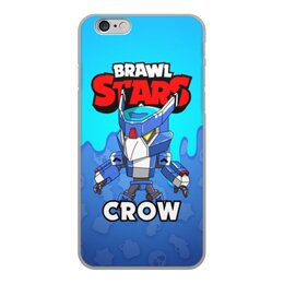 Заказать чехол для iPhone 6/6 Plus в Москве. Чехол для iPhone 6, объёмная печать BRAWL STARS CROW от geekbox - готовые дизайны и нанесение принтов.