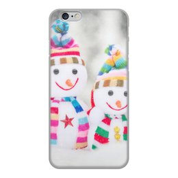 Заказать чехол для iPhone 6/6 Plus в Москве. Чехол для iPhone 6, объёмная печать Снеговик от THE_NISE  - готовые дизайны и нанесение принтов.