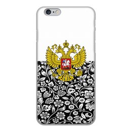 Заказать чехол для iPhone 6/6 Plus в Москве. Чехол для iPhone 6, объёмная печать Цветы и герб от THE_NISE  - готовые дизайны и нанесение принтов.