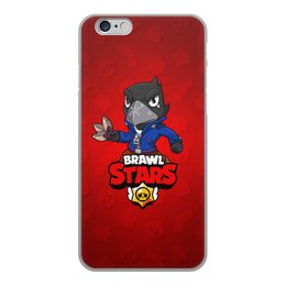 Заказать чехол для iPhone 6/6 Plus в Москве. Чехол для iPhone 6, объёмная печать BRAWL STARS CROW от geekbox - готовые дизайны и нанесение принтов.