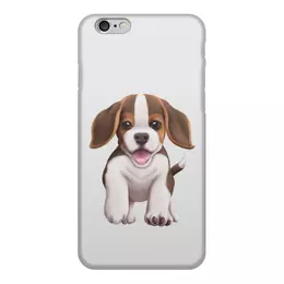 Заказать чехол для iPhone 6/6 Plus в Москве. Чехол для iPhone 6, объёмная печать Собака бигль щенок от tigerda  - готовые дизайны и нанесение принтов.