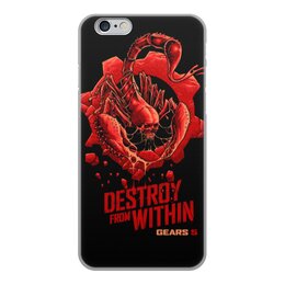 Заказать чехол для iPhone 6/6 Plus в Москве. Чехол для iPhone 6, объёмная печать Gears of War  от THE_NISE  - готовые дизайны и нанесение принтов.