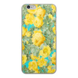 Заказать чехол для iPhone 6/6 Plus в Москве. Чехол для iPhone 6, объёмная печать желтые цветы от THE_NISE  - готовые дизайны и нанесение принтов.