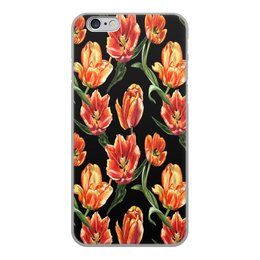 Заказать чехол для iPhone 6/6 Plus в Москве. Чехол для iPhone 6, объёмная печать тюльпаны от THE_NISE  - готовые дизайны и нанесение принтов.
