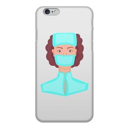 Заказать чехол для iPhone 6/6 Plus в Москве. Чехол для iPhone 6, объёмная печать Медсестра в маске от Stil na yarkosti - готовые дизайны и нанесение принтов.