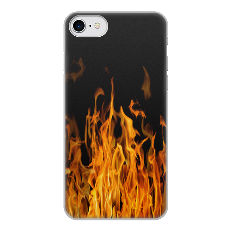 Printio Чехол для iPhone 7, объёмная печать Огонь printio чехол для iphone 7 объёмная печать кошка и огонь