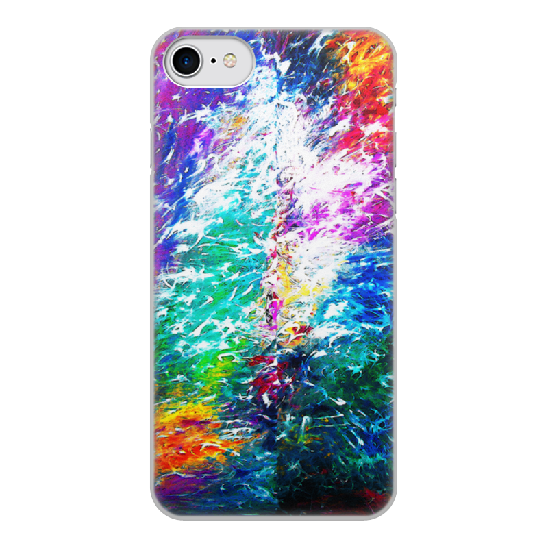 Printio Чехол для iPhone 7, объёмная печать Яркая абстракция силиконовый чехол абстракция живопись на meizu u10 мейзу у10