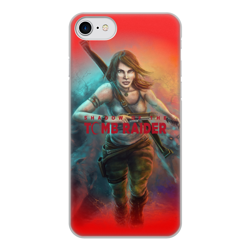 Printio Чехол для iPhone 7, объёмная печать Tomb raider