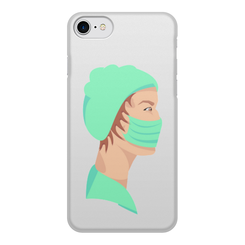 Printio Чехол для iPhone 7, объёмная печать медицинский работник в маске