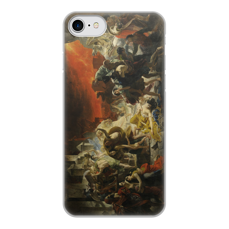 цена Printio Чехол для iPhone 7, объёмная печать Последний день помпеи (картина брюллова)