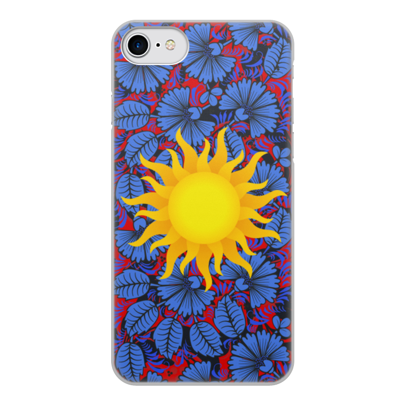 Printio Чехол для iPhone 7, объёмная печать Солнце printio чехол для iphone 12 pro объёмная печать солнце герб
