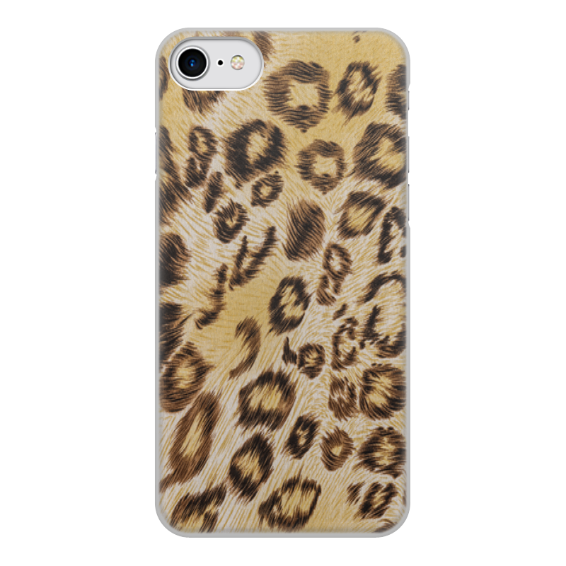 Printio Чехол для iPhone 7, объёмная печать Леопард printio чехол для iphone 7 объёмная печать радужный леопард