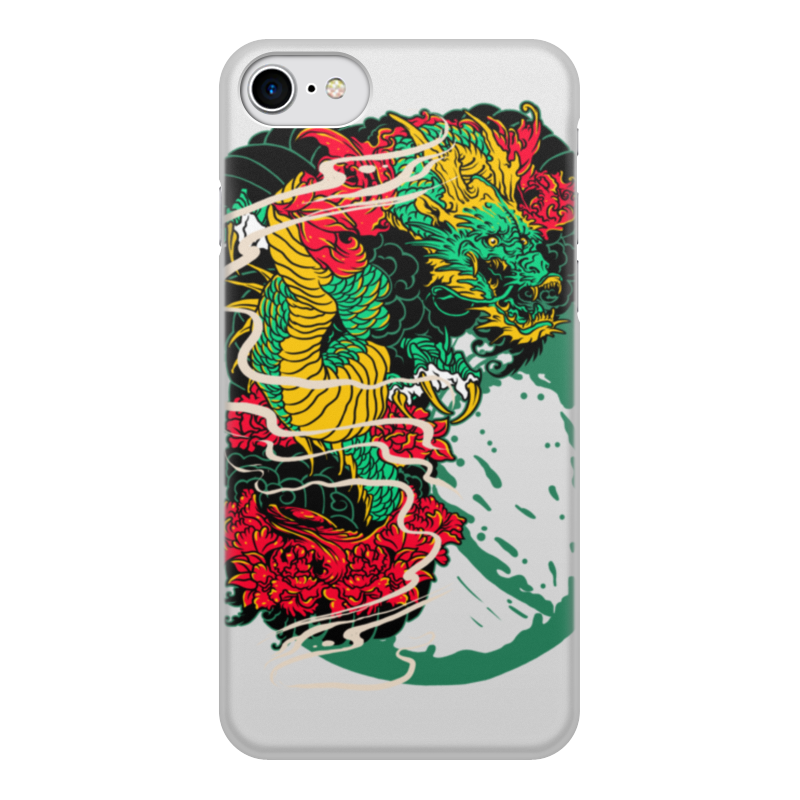 Printio Чехол для iPhone 7, объёмная печать Китайский дракон