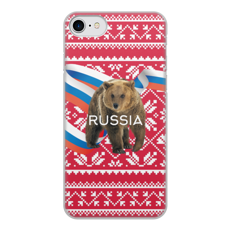 Printio Чехол для iPhone 7, объёмная печать Russia