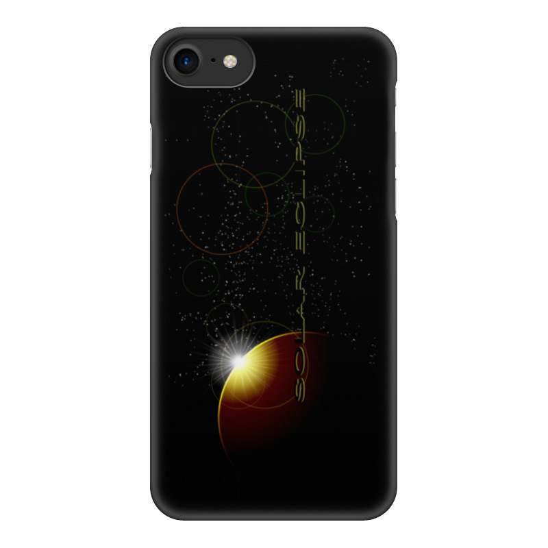 Printio Чехол для iPhone 7, объёмная печать Затмение солнца. printio чехол для iphone 7 объёмная печать покорение космоса