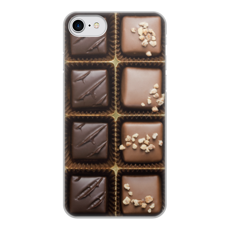Printio Чехол для iPhone 7, объёмная печать Шоколад printio чехол для iphone 6 объёмная печать шоколад