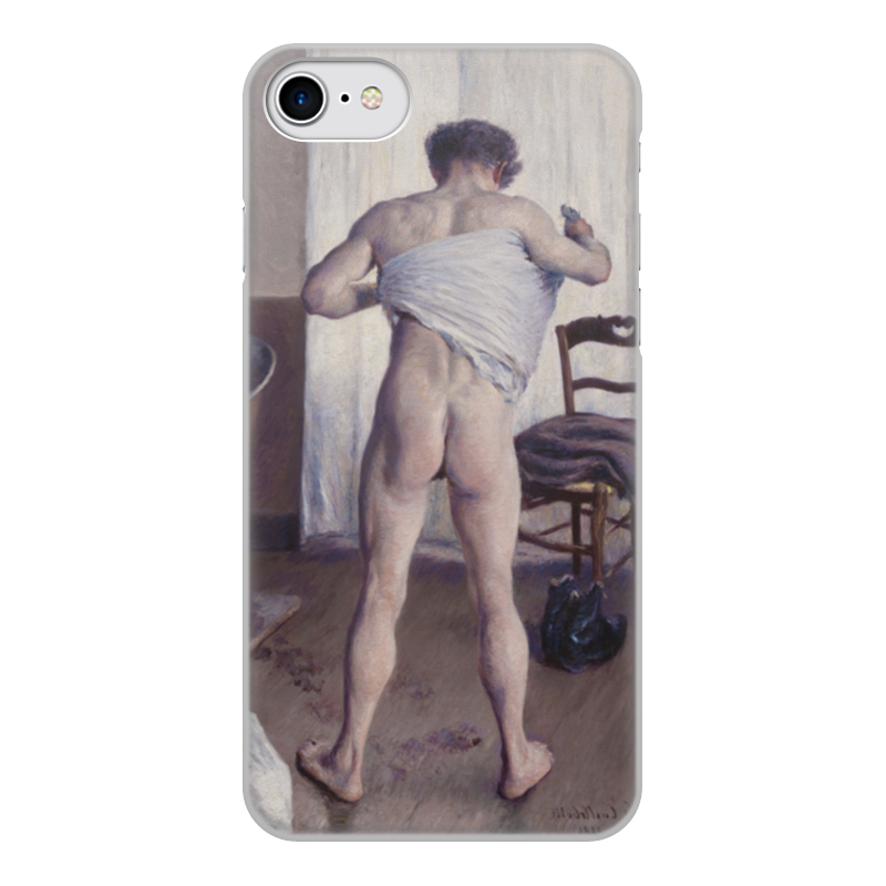 Printio Чехол для iPhone 7, объёмная печать Мужчина в ванной (картина кайботта) printio чехол для iphone 8 объёмная печать мужчина в ванной картина кайботта