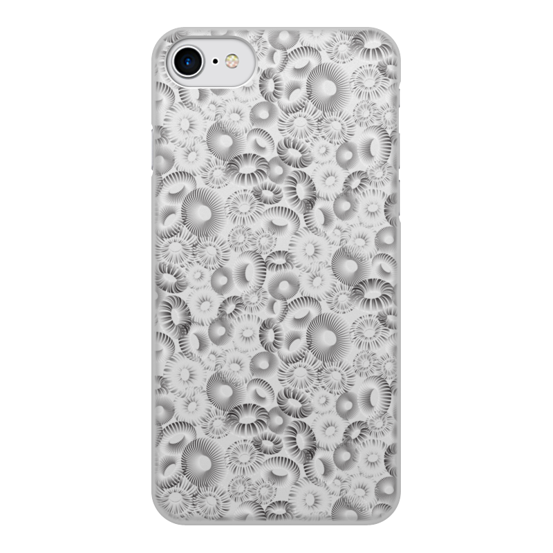 Printio Чехол для iPhone 7, объёмная печать Абстрактный орнамент из ажурных 3d объектов. printio борцовка с полной запечаткой абстрактный орнамент из ажурных 3d объектов