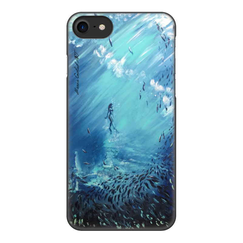 Printio Чехол для iPhone 7, объёмная печать Русалка силиконовый чехол на realme x7 дельфин и русалка для реалми икс 7