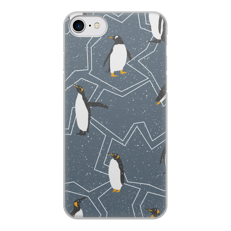 Printio Чехол для iPhone 7, объёмная печать Пингвины printio чехол для iphone 7 plus объёмная печать веселые пингвины