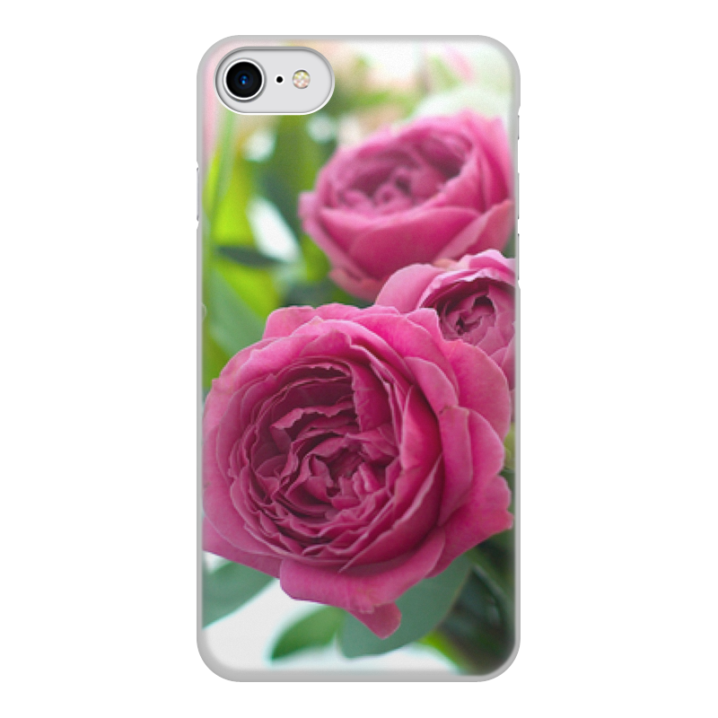 Printio Чехол для iPhone 7, объёмная печать Розовые розы