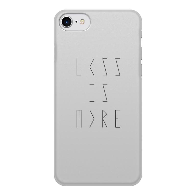 Printio Чехол для iPhone 7, объёмная печать Less is more