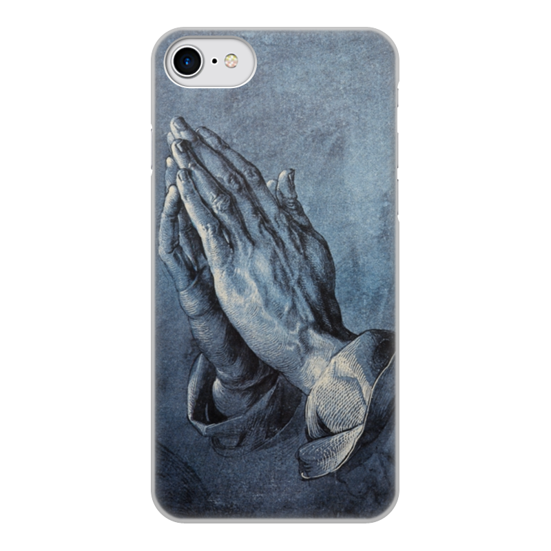 Printio Чехол для iPhone 7, объёмная печать Руки молящегося (альбрехт дюрер) printio чехол для iphone 8 объёмная печать заяц альбрехт дюрер