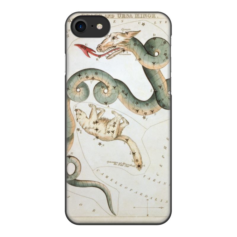 Printio Чехол для iPhone 7, объёмная печать Дракон и малая медведица (зеркало урании) printio чехол для iphone 6 объёмная печать дракон и малая медведица зеркало урании