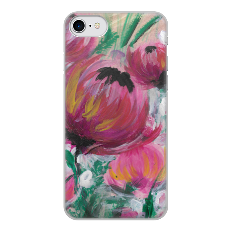 Printio Чехол для iPhone 7, объёмная печать Полевые цветы