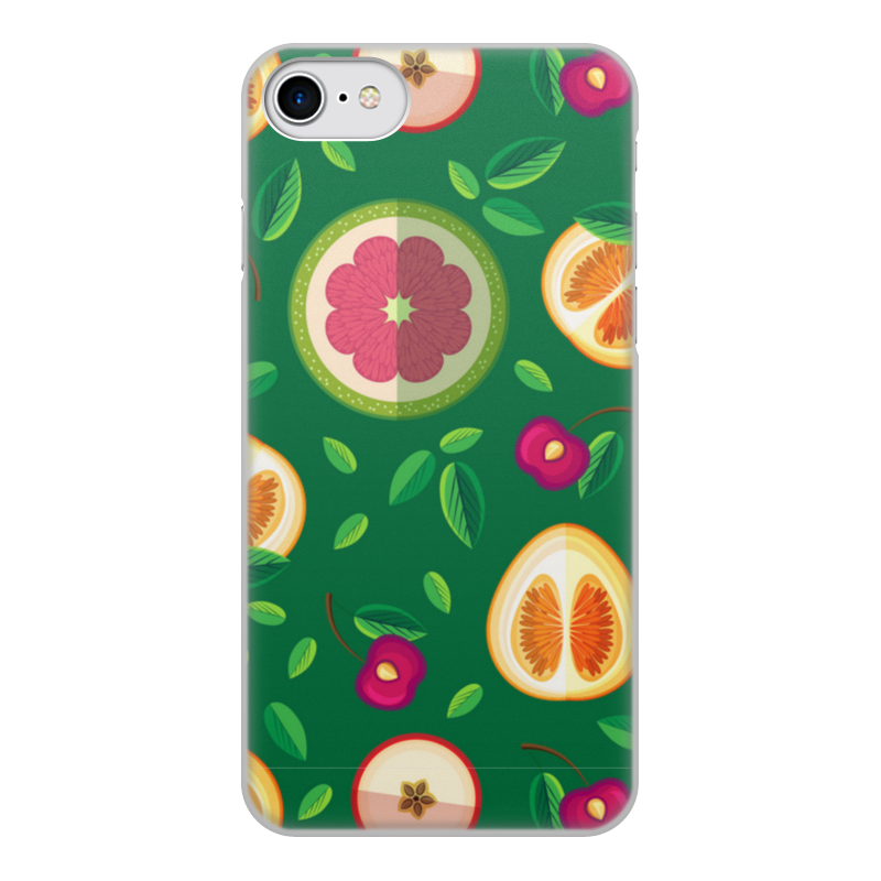 Printio Чехол для iPhone 7, объёмная печать Половинки фруктов силиконовый чехол на oneplus 7 pro кот на зеленом для ванплас 7 про