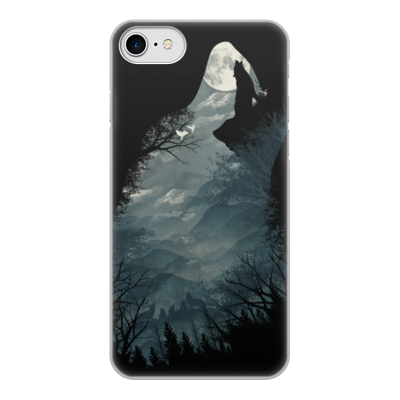 Printio Чехол для iPhone 7, объёмная печать Волчий край