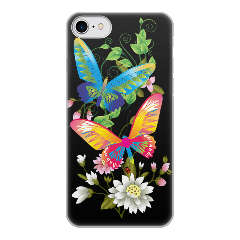 Printio Чехол для iPhone 7, объёмная печать Бабочки фэнтези printio чехол для iphone 8 plus объёмная печать бабочки фэнтези